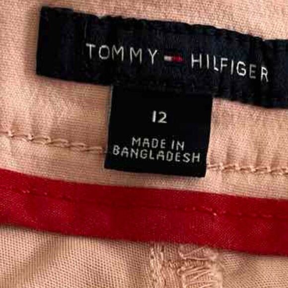 Tommy Hilfiger Classic cropped pink straight-cut trousers size 12 - Picture 3 of 13